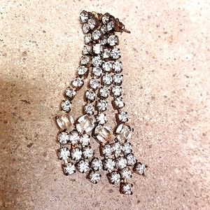 Vintage rhinestone glamour earrings